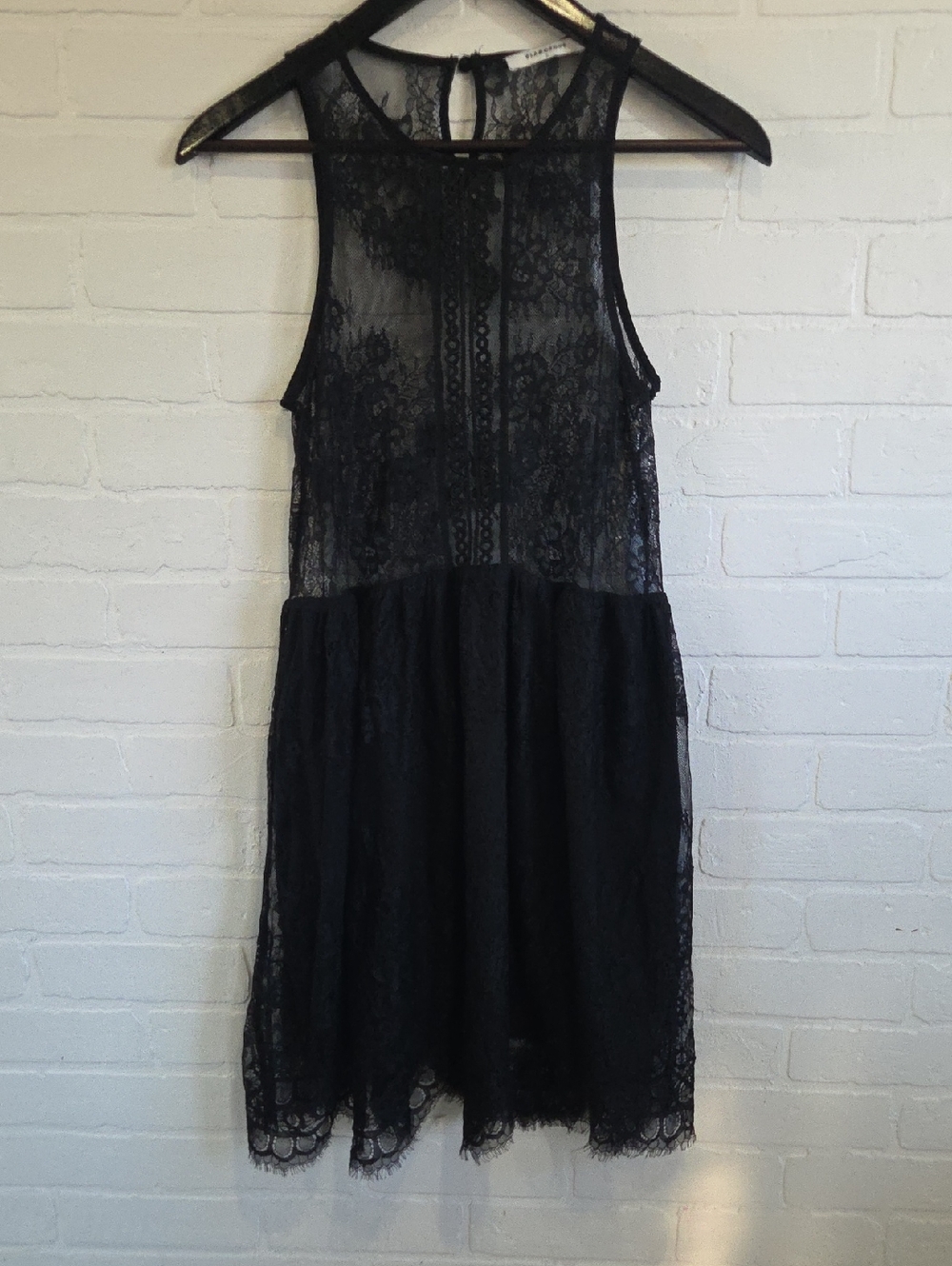 Glamorous Black Floral Lace Top